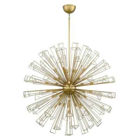 EUROFASE Dendelio Comtemporary Incadescent Indoor Chandelier, 35-Light, Sphere, Dimmable, Gold 43865-025